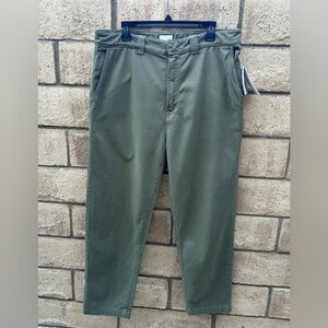 MOTHER The Punk 75 Ankle Pants NWT Men's 34 Army Green